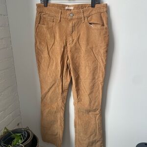 Levi Corduroy Cut-off Hem Pants natural fibers durable material